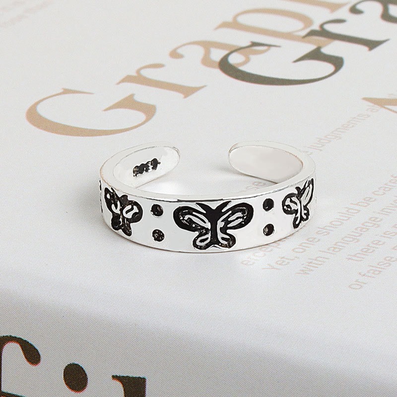 S925 Sterling Silver Ring Opening Adjustable Butterfly Ring for Women - Image 4