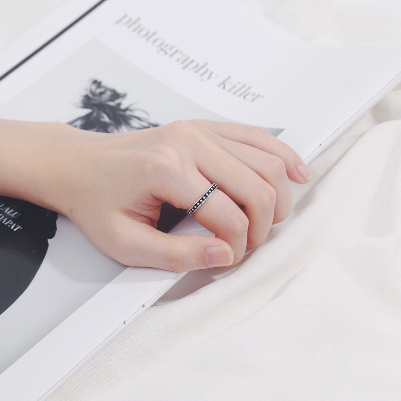 S925 sterling silver ring opening adjustable women's ring - Image 5