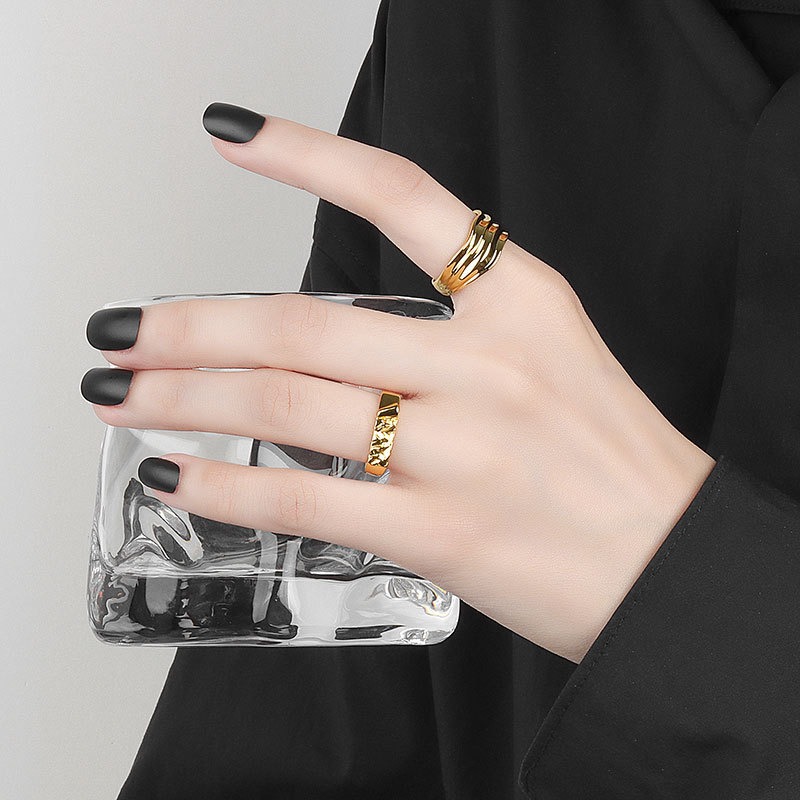 S925 sterling silver ring opening adjustable women's ring - Image 5