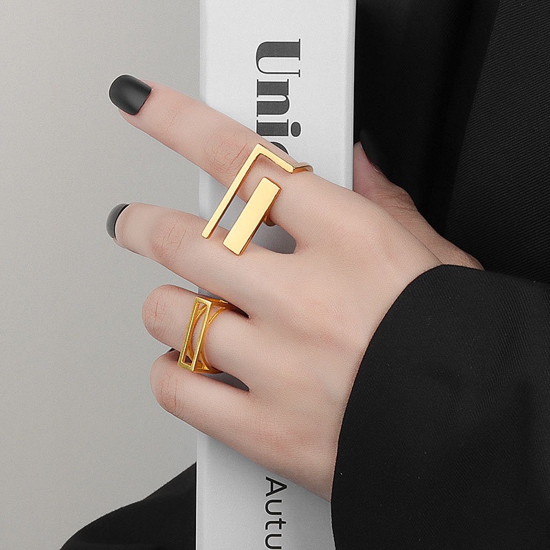 S925 sterling silver ring opening adjustable women's ring - Image 5