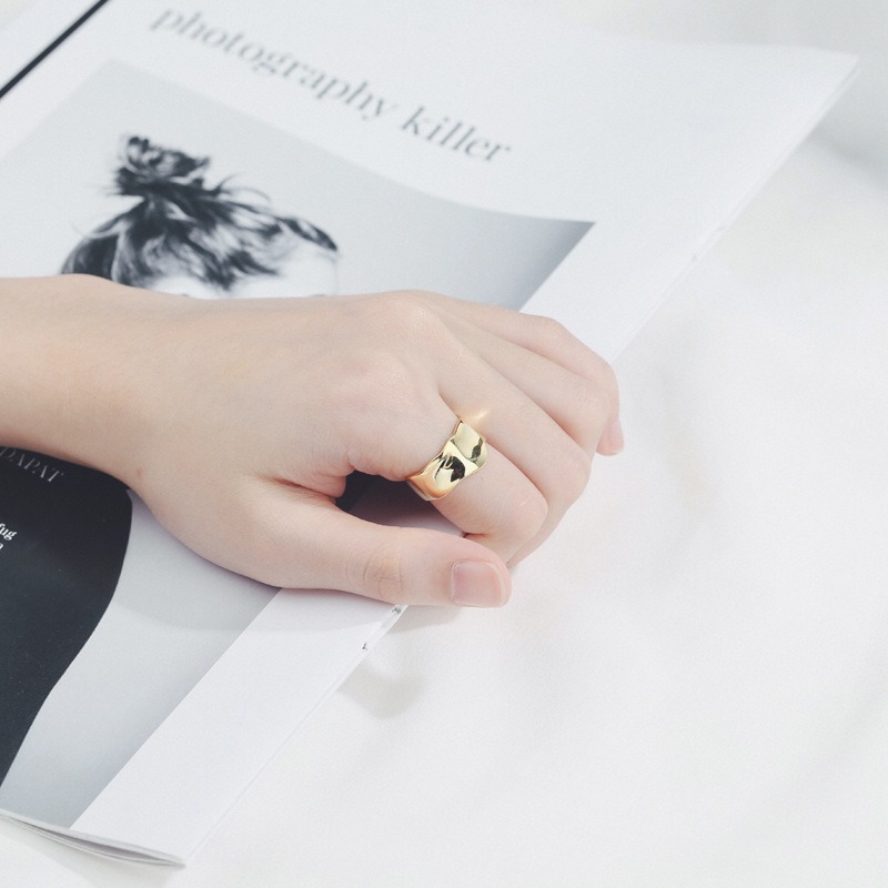 S925 sterling silver ring opening adjustable women's ring - Image 4