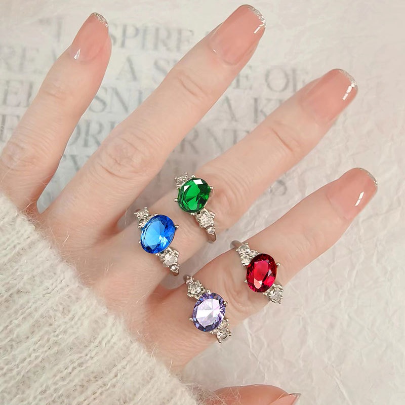 S925 sterling silver ring opening adjustable women's ring - Image 6