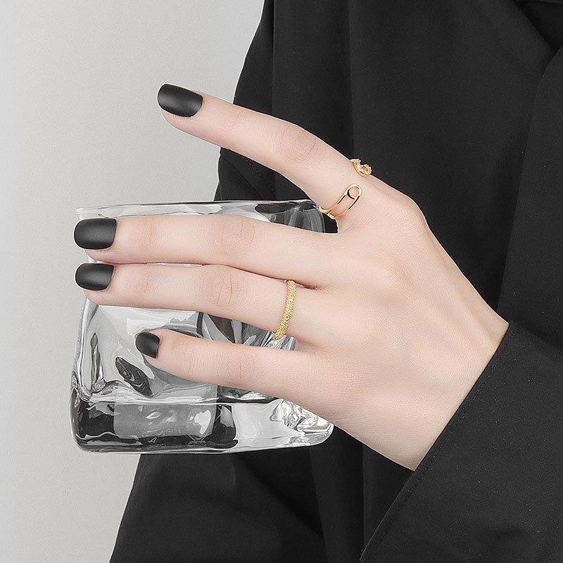 S925 sterling silver ring opening adjustable women's ring - Image 5