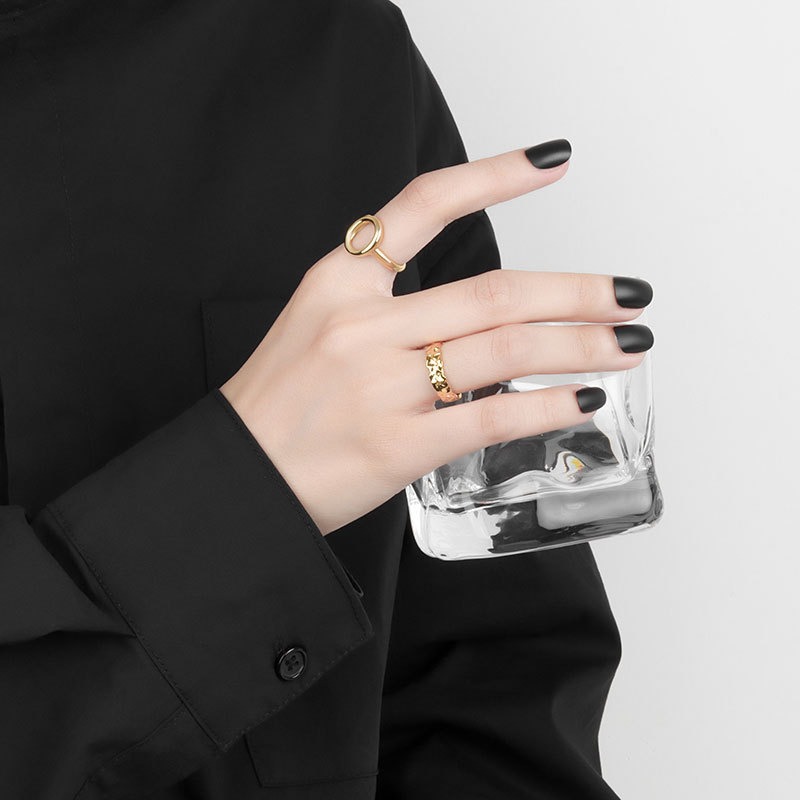 S925 sterling silver ring opening adjustable women's ring - Image 5