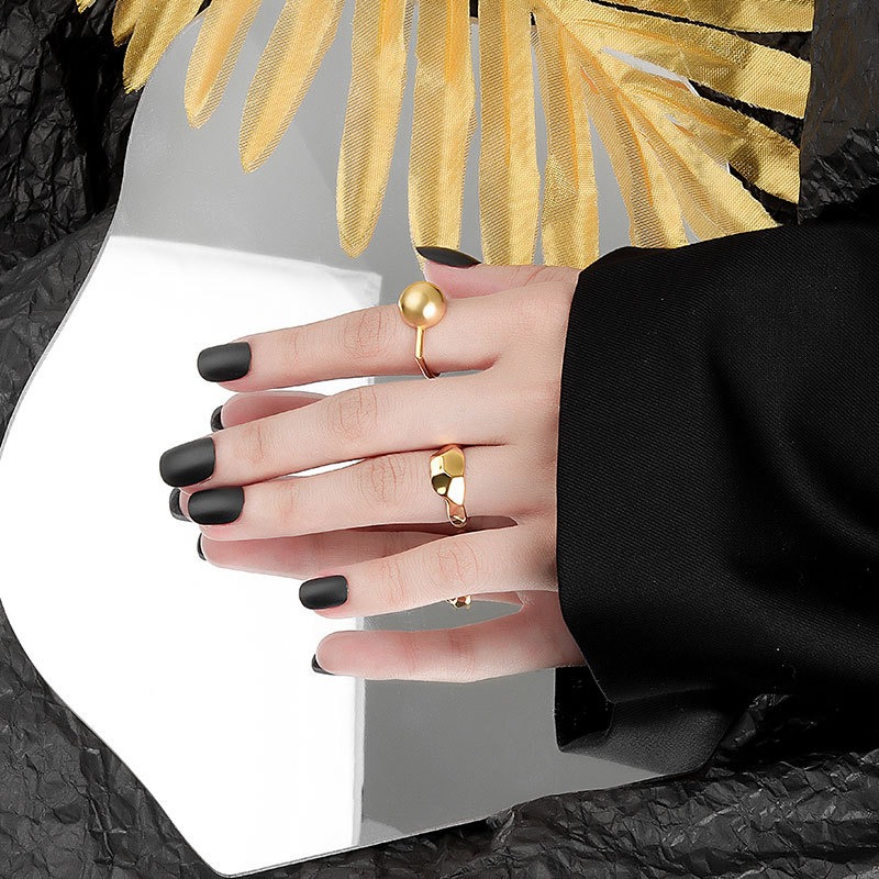 S925 sterling silver ring opening adjustable women's ring - Image 5