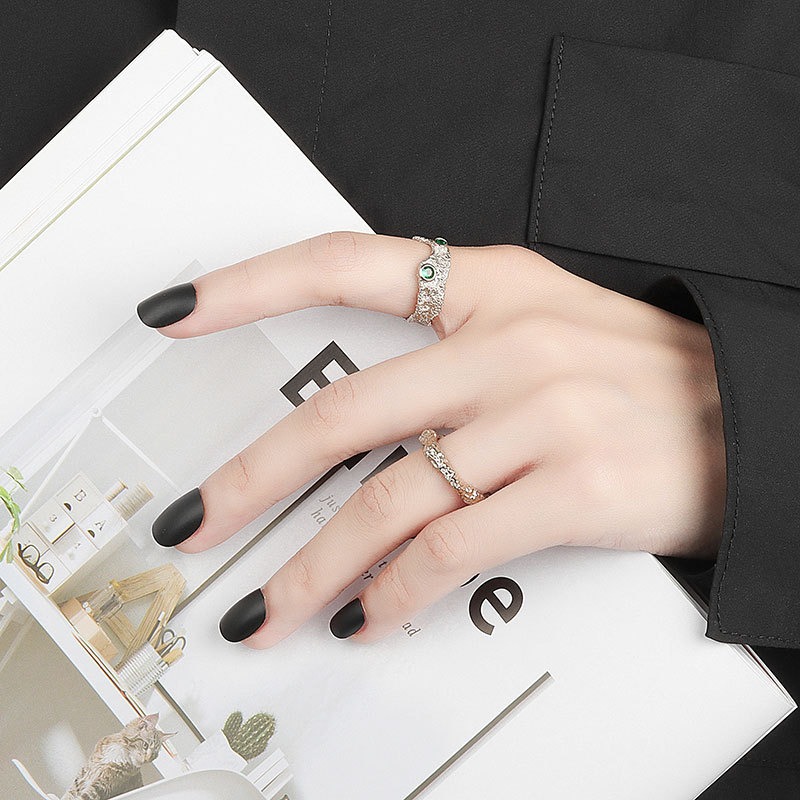 S925 sterling silver ring opening adjustable women's ring - Image 6