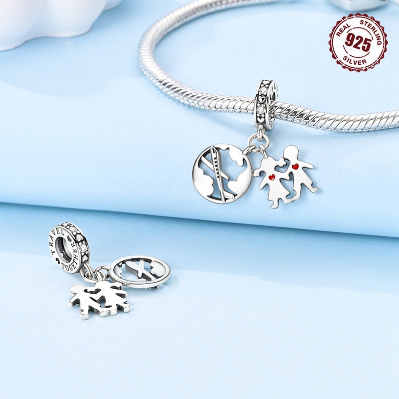 S925 Sterling Silver Beaded DIY Universal World Bracelet Accessories - Image 5