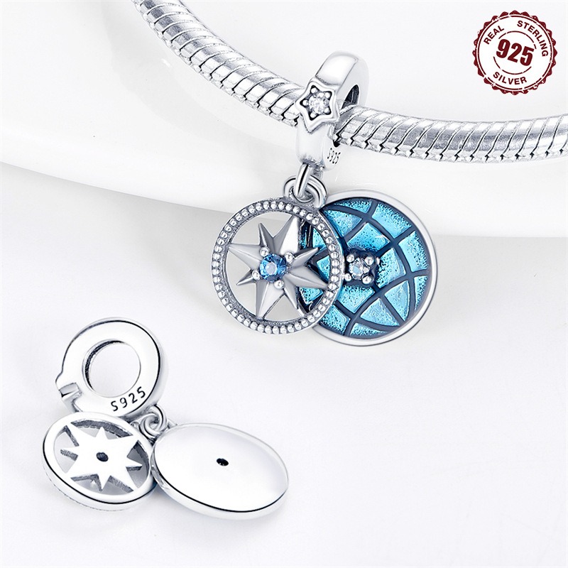 S925 Sterling Silver Beads DIY Earth Bracelet Accessories - Image 5