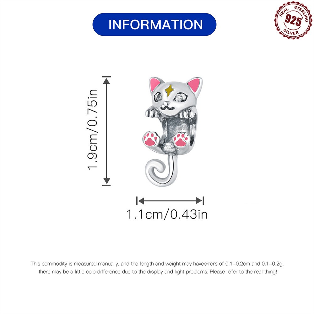 S925 Sterling Silver Beaded DIYmao'mi Bracelet Accessories - Image 4