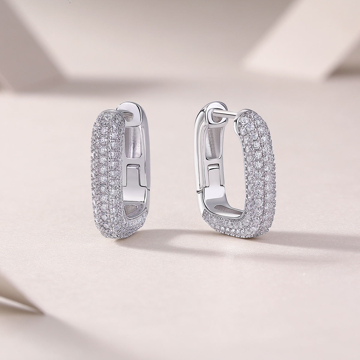 Moissanite S925 sterling silver earrings - Image 4