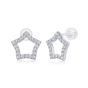 Moissanite S925 sterling silver earrings
