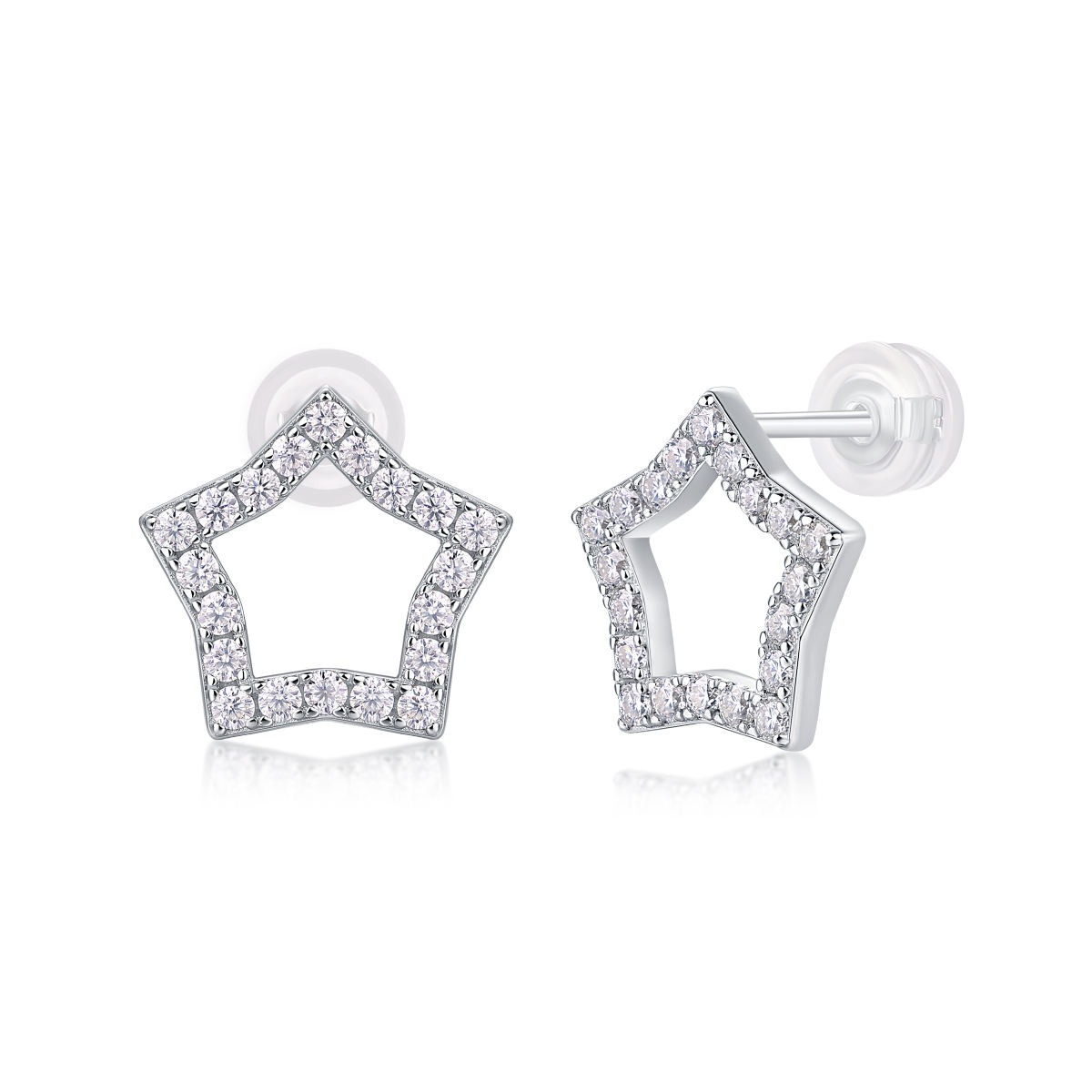 Moissanite S925 sterling silver earrings