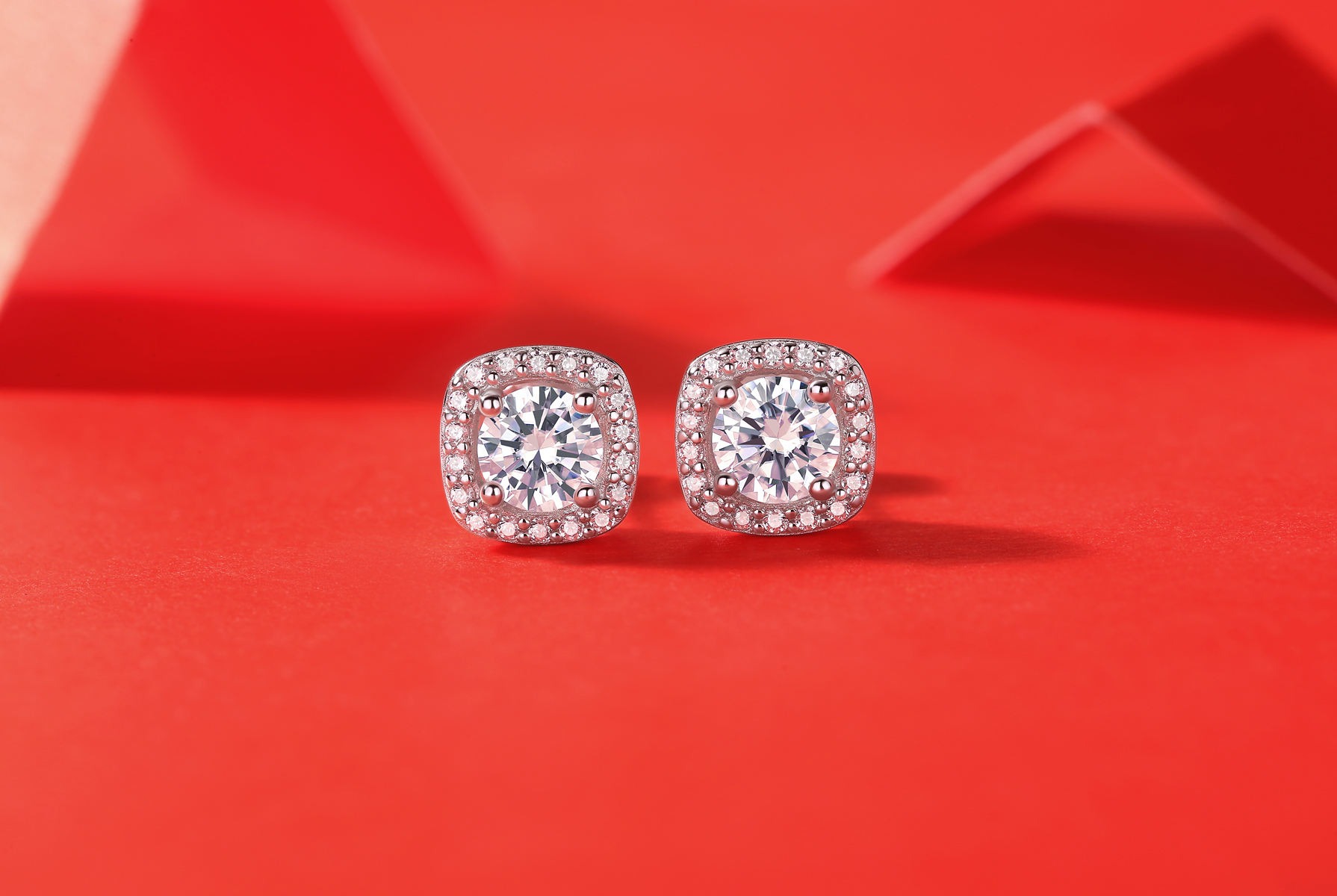 Moissanite S925 sterling silver earrings - Image 3