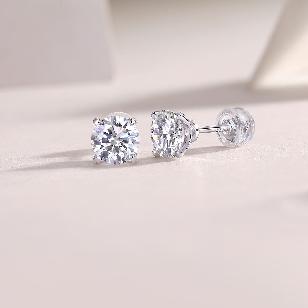 Moissanite S925 sterling silver earrings - Image 3