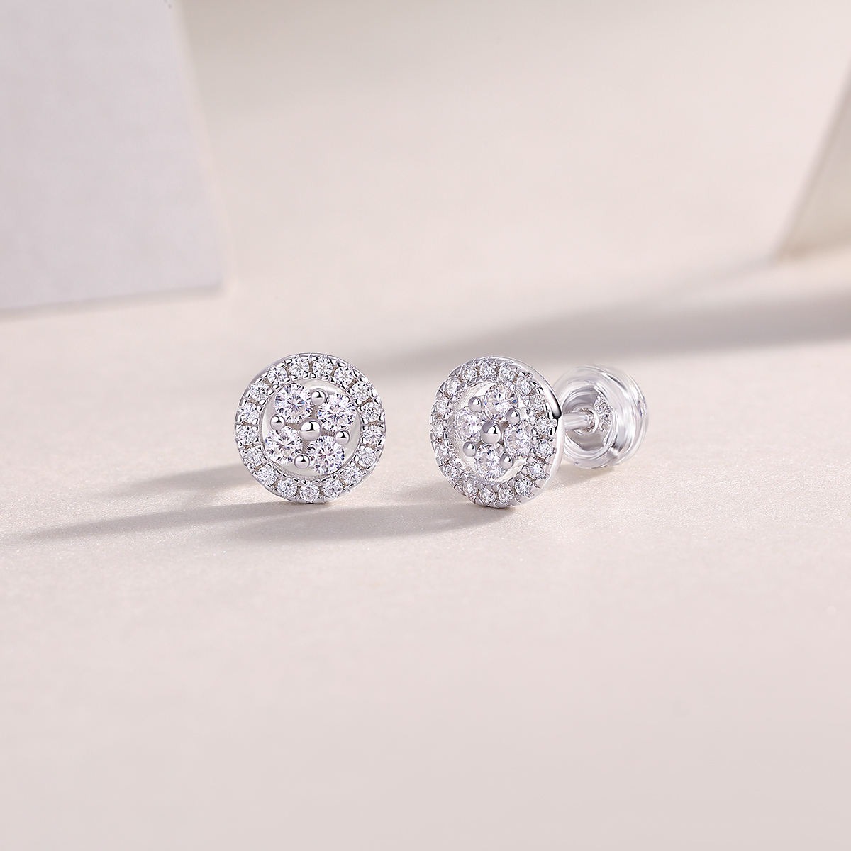 Moissanite S925 sterling silver earrings - Image 3