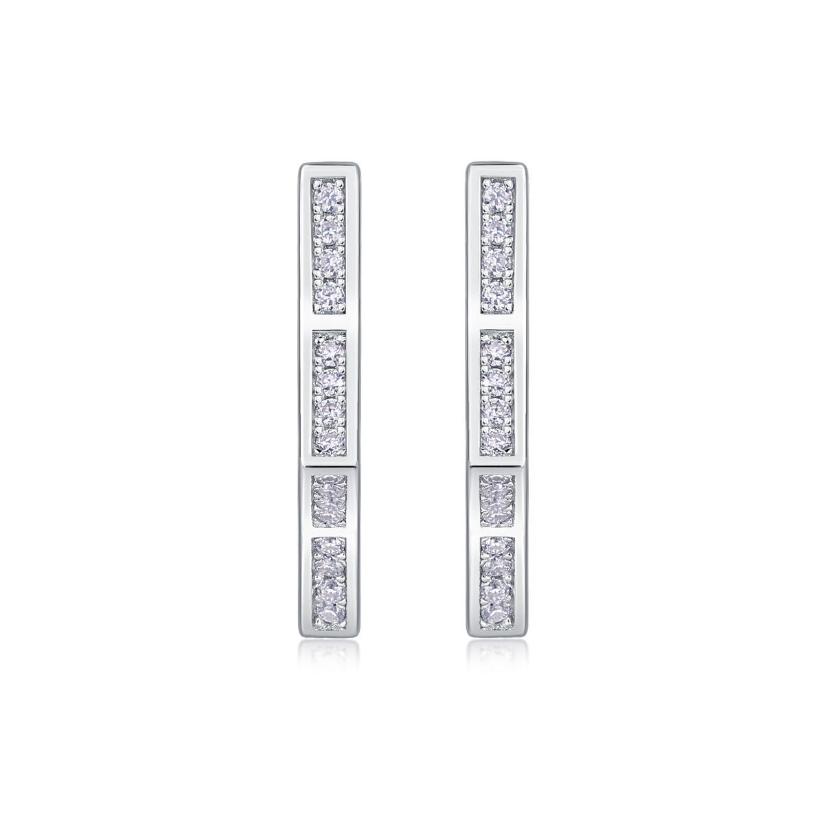 Moissanite S925 sterling silver earrings - Image 3