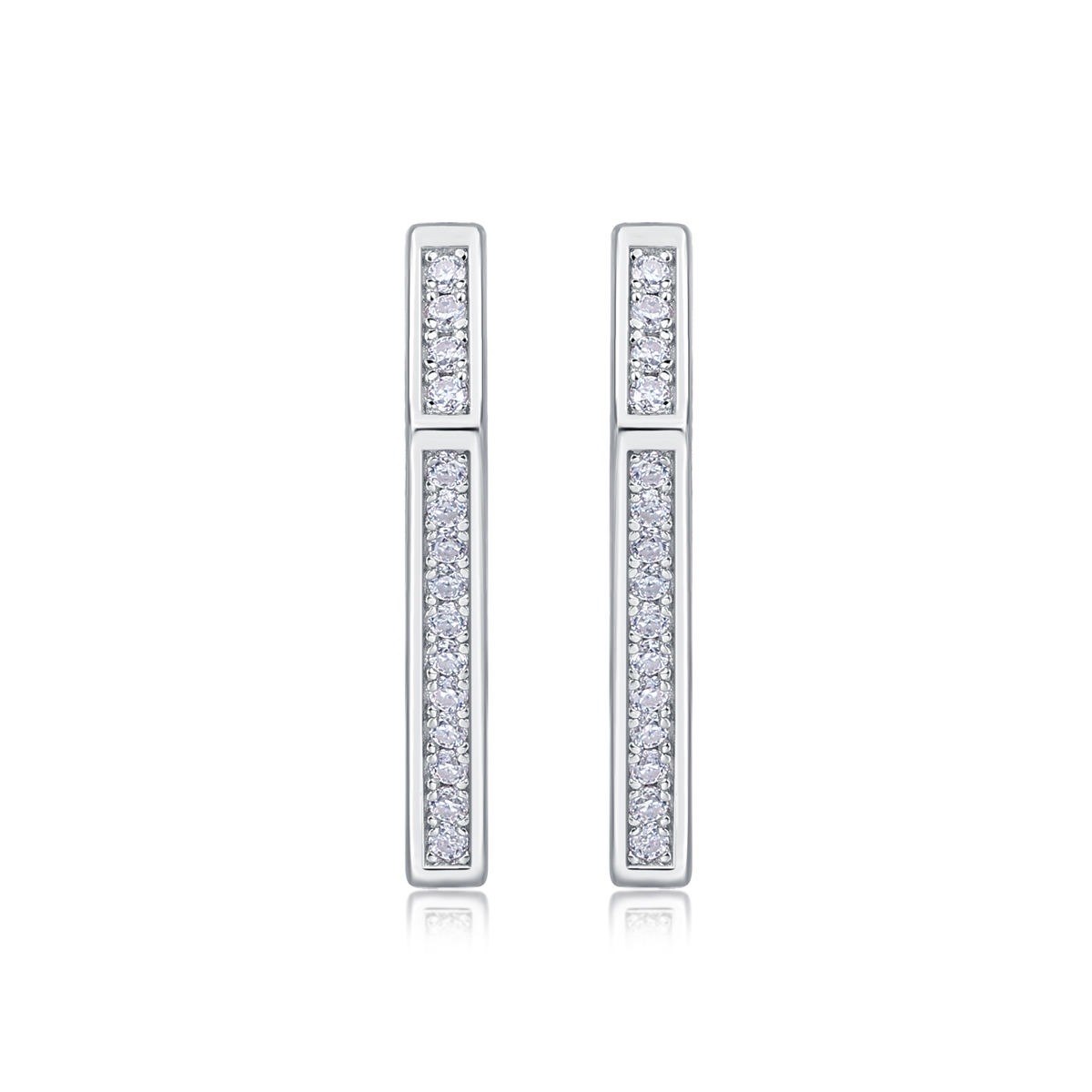 Moissanite S925 sterling silver earrings - Image 3