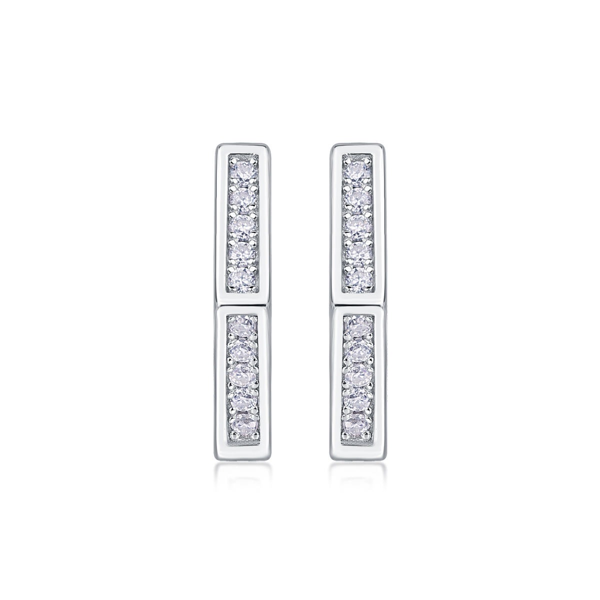 Moissanite S925 sterling silver earrings - Image 3