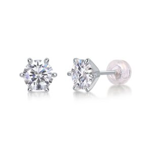 Moissanite S925 sterling silver earrings