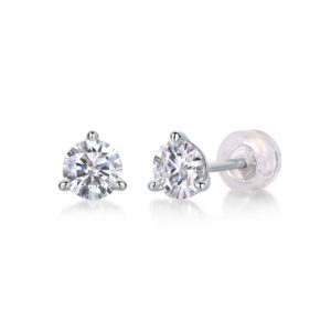 Moissanite S925 sterling silver earrings