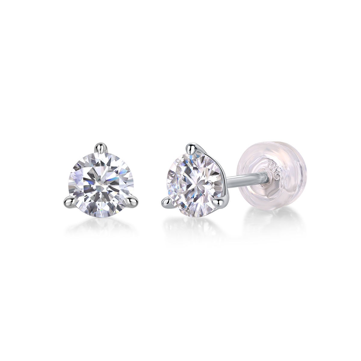 Moissanite S925 sterling silver earrings