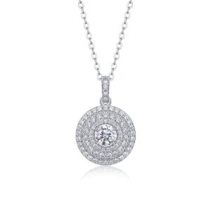 Pendant Moissanite 925 Silver VVS Jewelry Tester Certificate Diamond Necklace