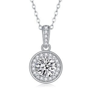 Custom Pendant Moissanite 925 Silver VVS Jewelry Tester Certificate Diamond Necklace 925 silver pendant necklace