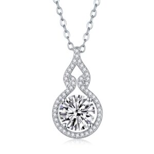 Moissanite Pendants Necklace Passes Diamond Moissanite Pendant 925 Silver