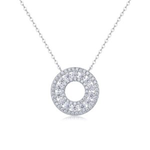 Moissanite Necklace Jewelry Vvs Moissanite Diamond Pendant Necklace 925 Silver