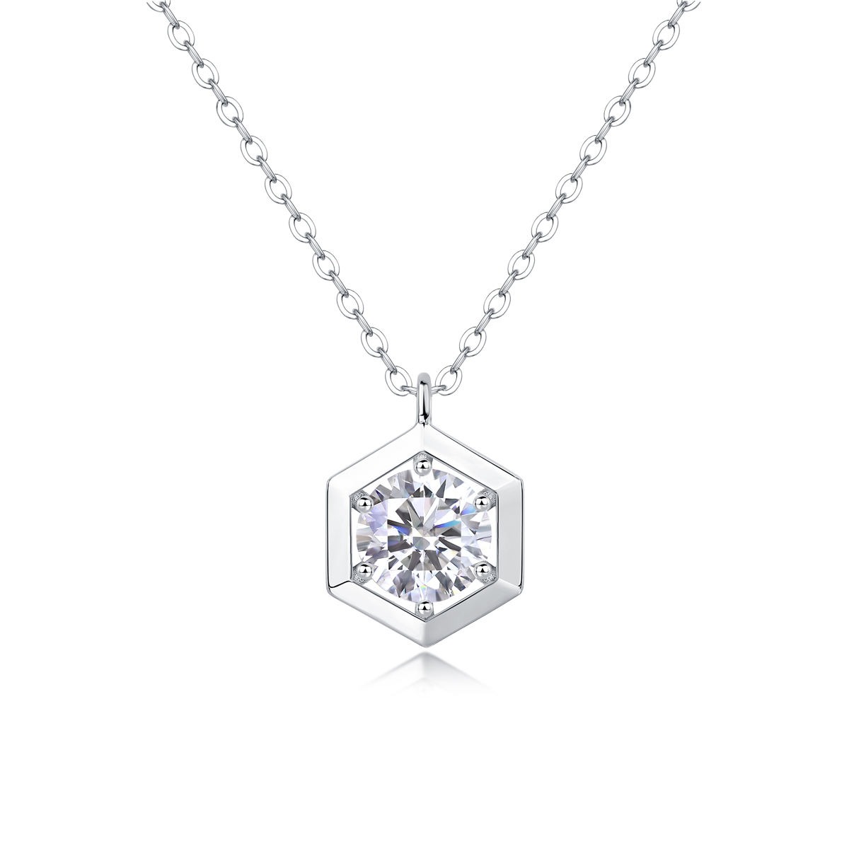 Moissanite Pendants Necklace Passes Diamond Iced Moissanite Pendant 925 Silver