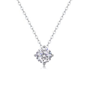 Moissanite Stone Jewelry 925 Sterling Silver Pendant