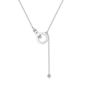 925 Sterling Silver Jewelry Moissanite Diamond Necklaces For Women
