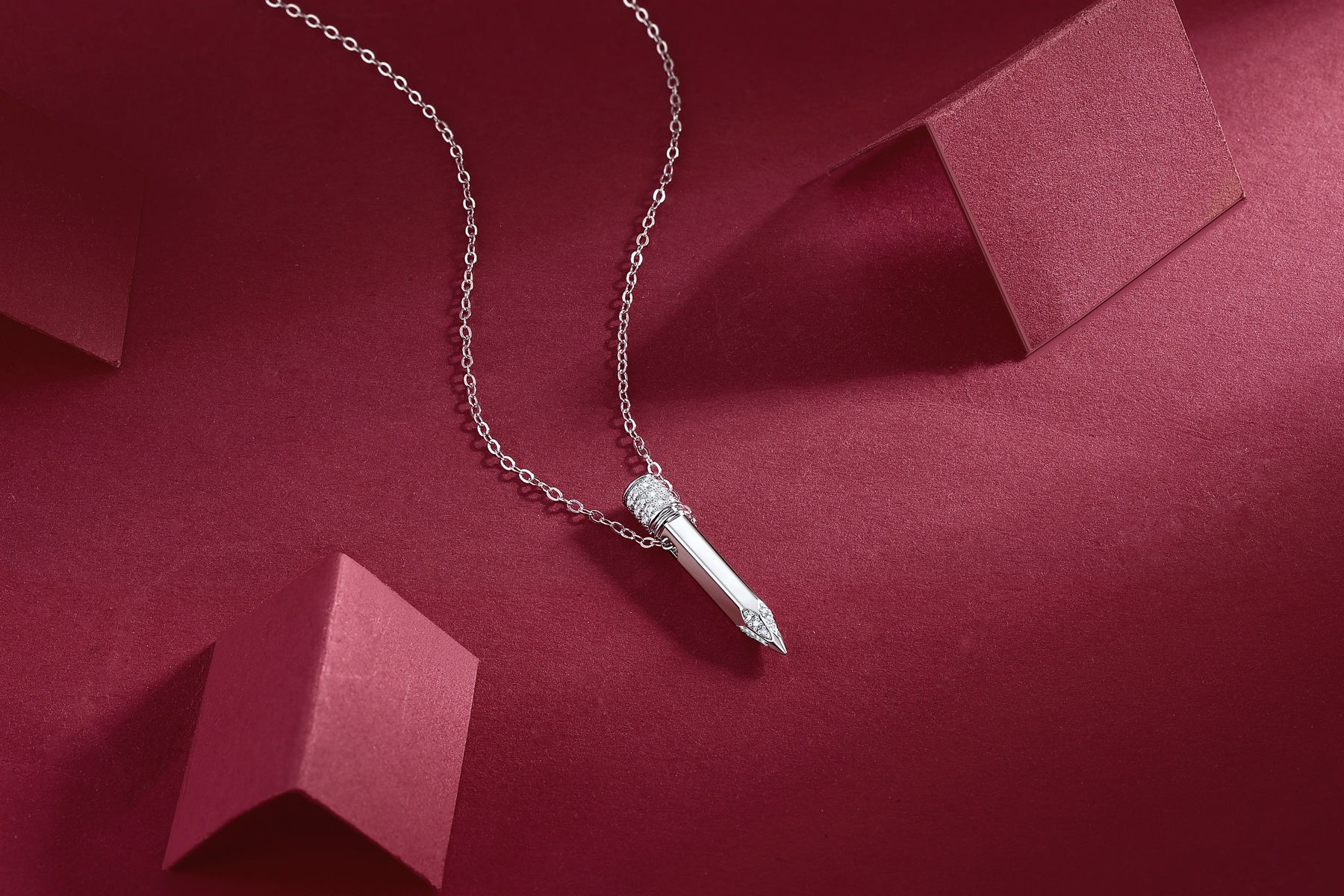 925 Sterling Silver Jewelry Moissanite Diamond Necklaces For Women - Image 3