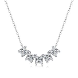 White Gold 925 Sterling Silver 1CT Laboratory Cultivated Bespoke Full Pave Moissanite