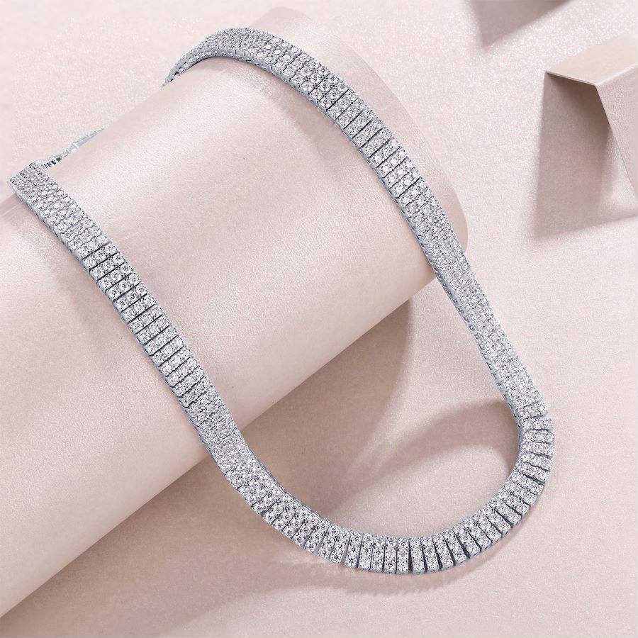 Hip Hop VVS Diamond Miami Shiny Diamond Cuban Chain Women 925 Sterling Silver Thin Necklace Moissanite Cuban Link Bracelet - Image 3