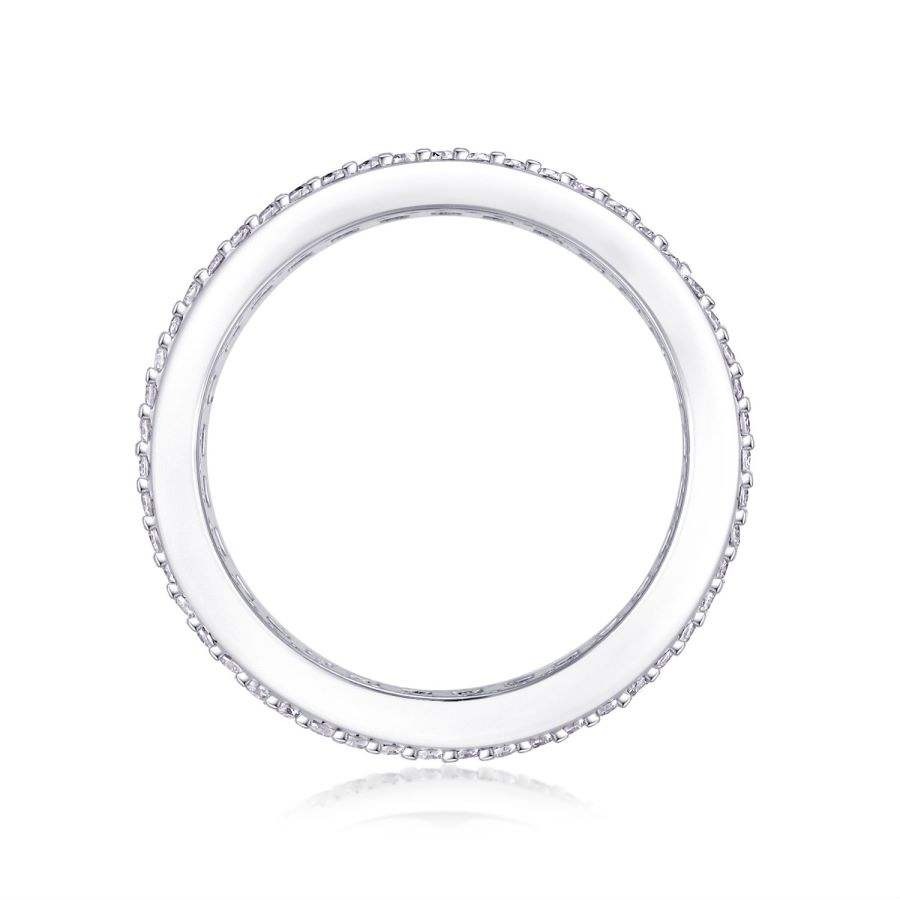 1.1mm Moissanite Promise Rings for Couples 925 Sterling Silver D Color VVS1 Fine Jewelry Wedding Bands for Women - Image 2