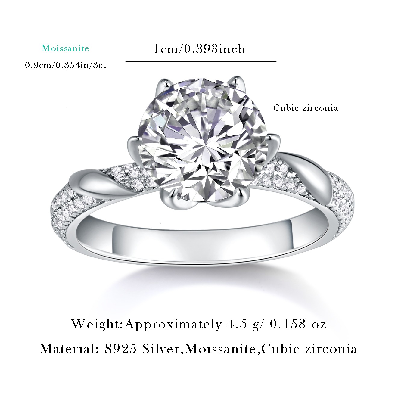 High Quality Classic Rings s925 Sterling Silver Designer Open Latest Fashion Women Wedding Rings - Image 2