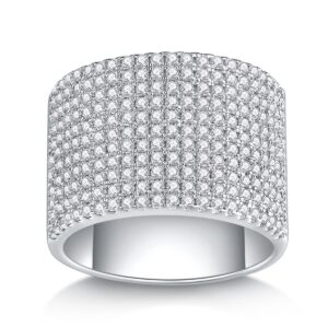 moissanite diamond ring 925 Sterling Silver Moissanite Engagement Ring for Women