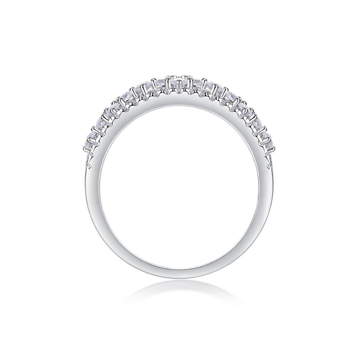 jewelry S925 sterling silver ring moissanite custom engagement wedding ring for women - Image 4