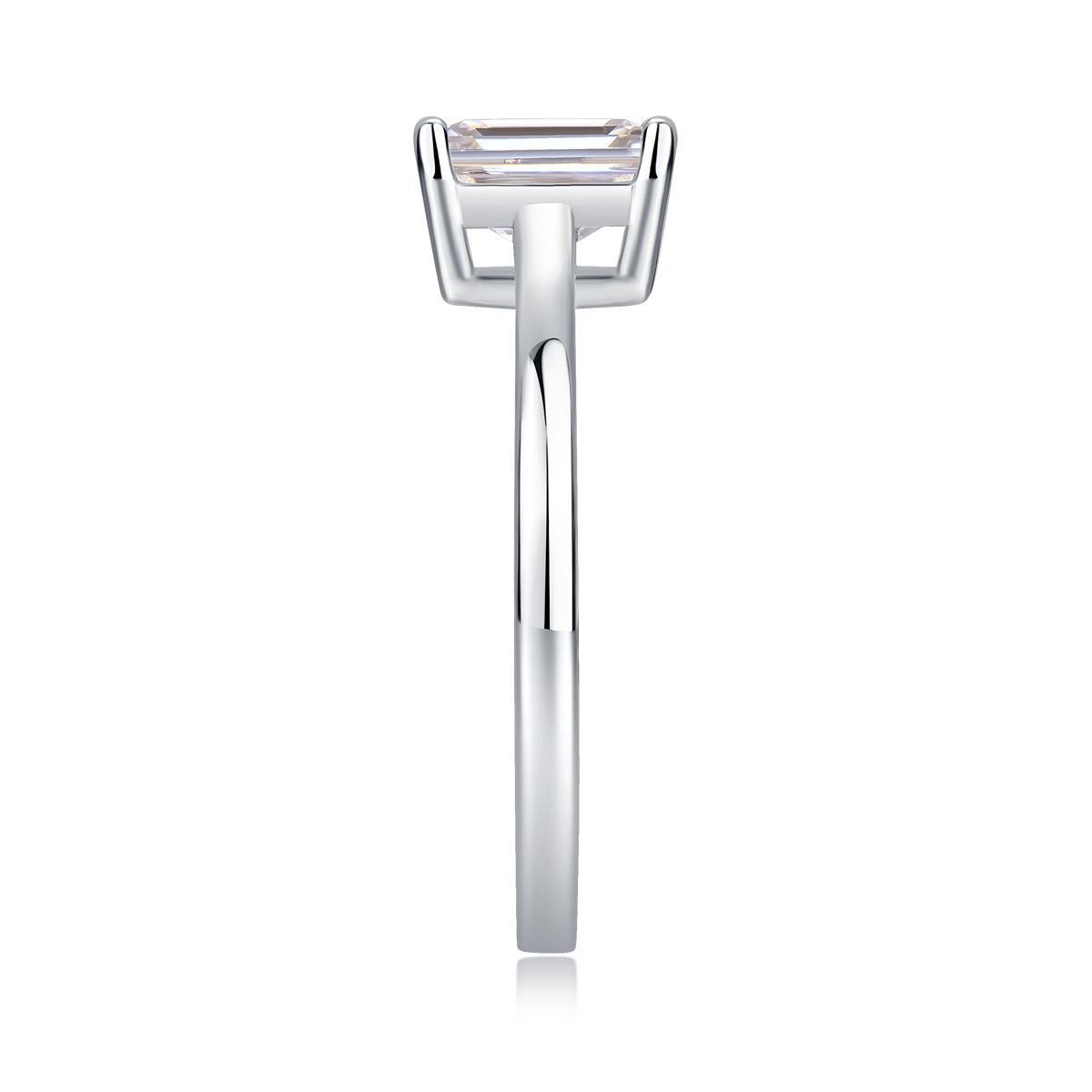 S925 Luxury Moissanite Diamond Rings Women Custom Ring Vvs Moissanite Diamond Ring For Women - Image 4