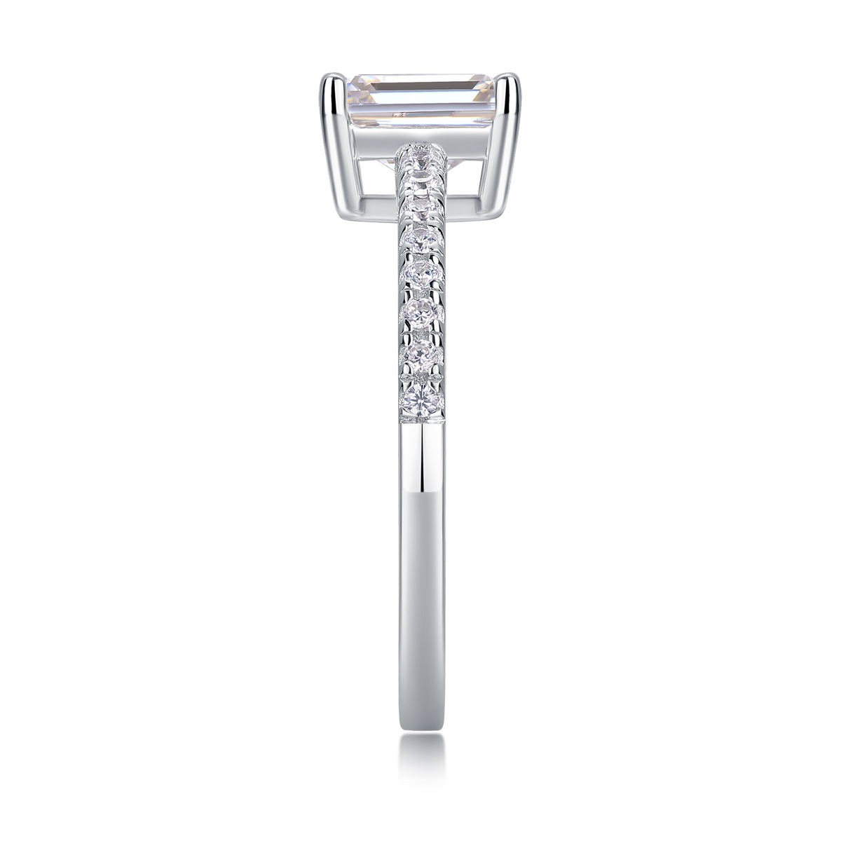 Custom High Quality Moissanite Diamond Rings 925 Sterling Silver Wedding Engagement Ring for Women fine jewelry rings - Image 4