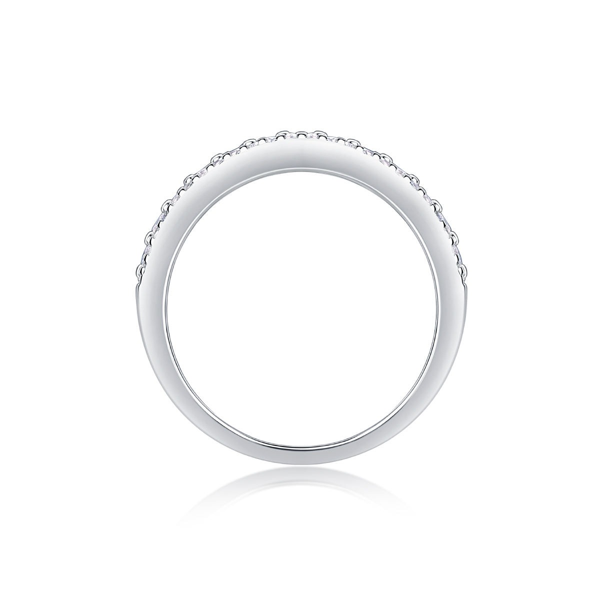 S925 Sterling Silver Round Moissanite Rings Engagement Ring Jewelry For Manufacturer Moissanite - Image 3