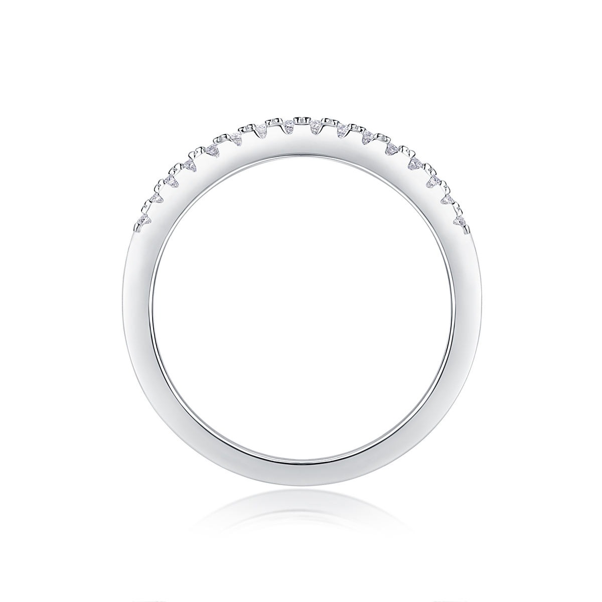 S925 Sterling Silver Engagement Fine Jewelry Ring Moissanite - Image 4