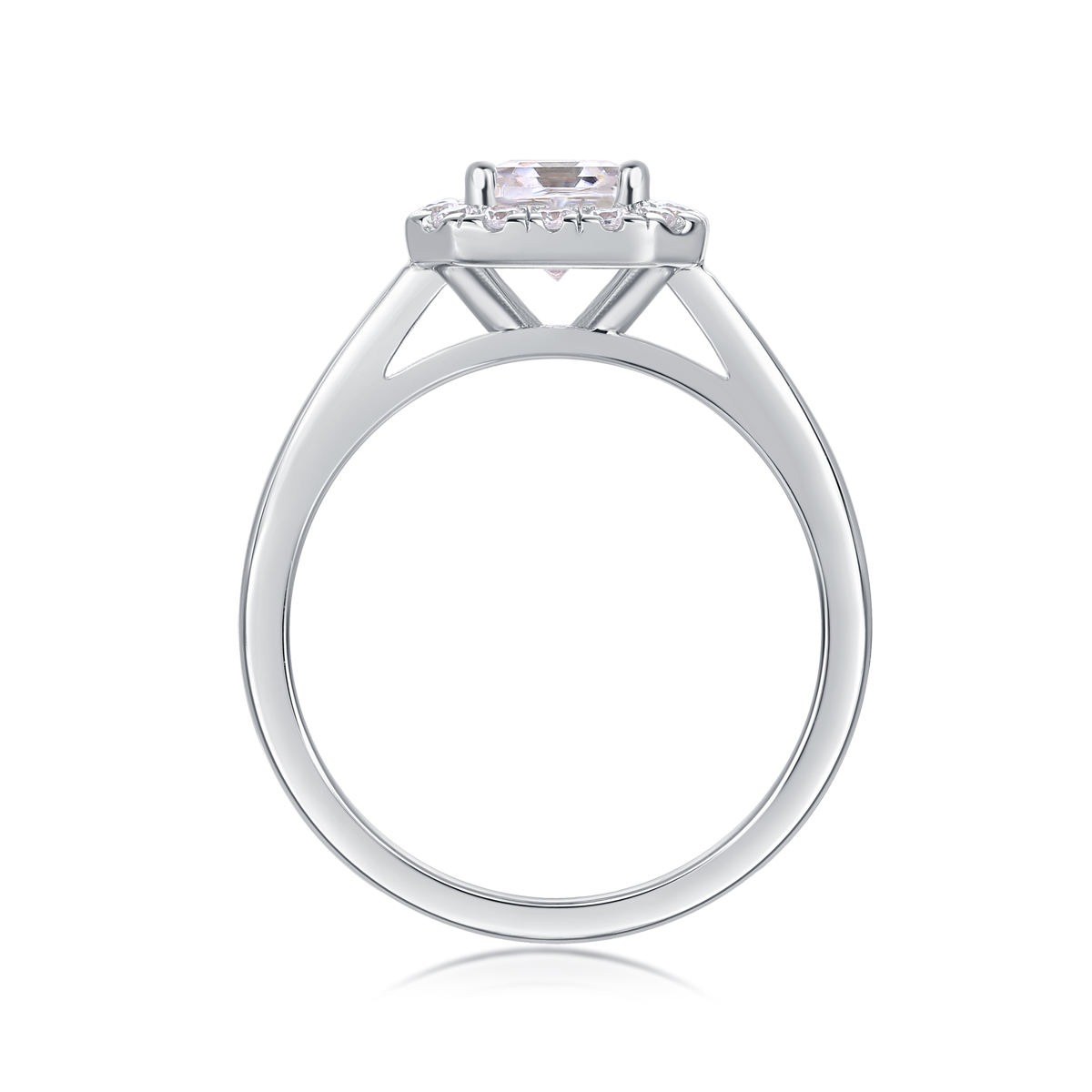 S925 Moissanite Ring Silver Jewelry Women Gift Party Sterling Stone Wedding Technology party - Image 4