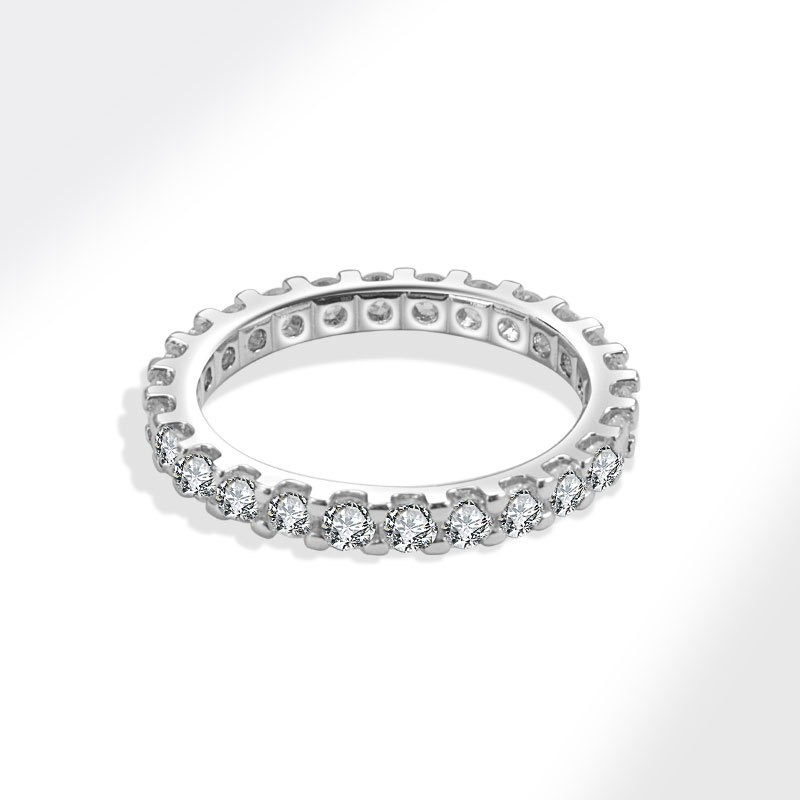 S925 Sterling Silver Ring with Diamonds for Women - Image 3