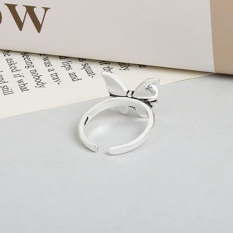 S925 Sterling Silver Ring Opening Adjustable Butterfly Ring for Women - Image 3