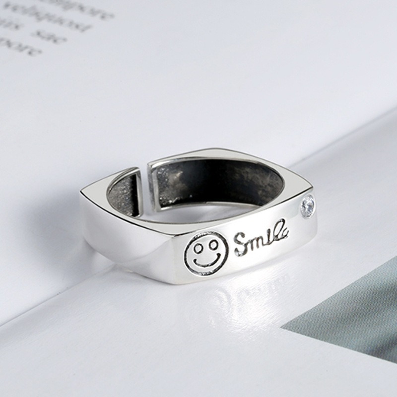 S925 sterling silver ring opening adjustable women's ring - Image 4