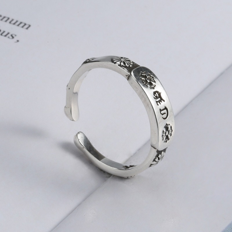 S925 sterling silver ring opening adjustable women's ring - Image 4