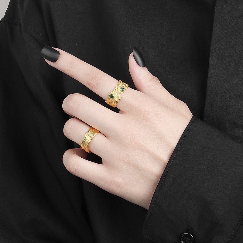 S925 sterling silver ring opening adjustable women's ring - Image 5