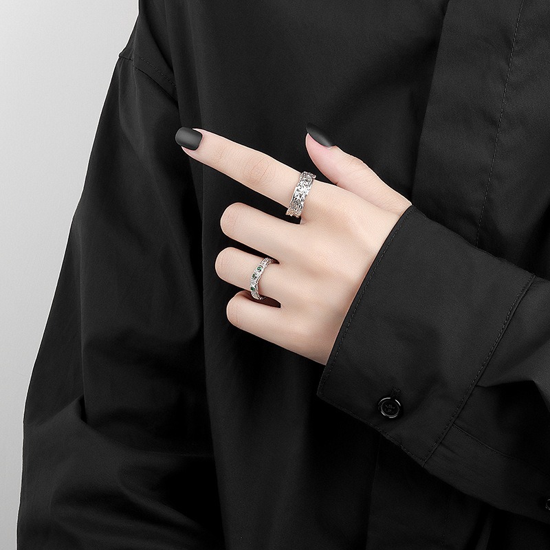 S925 sterling silver ring opening adjustable women's ring - Image 5